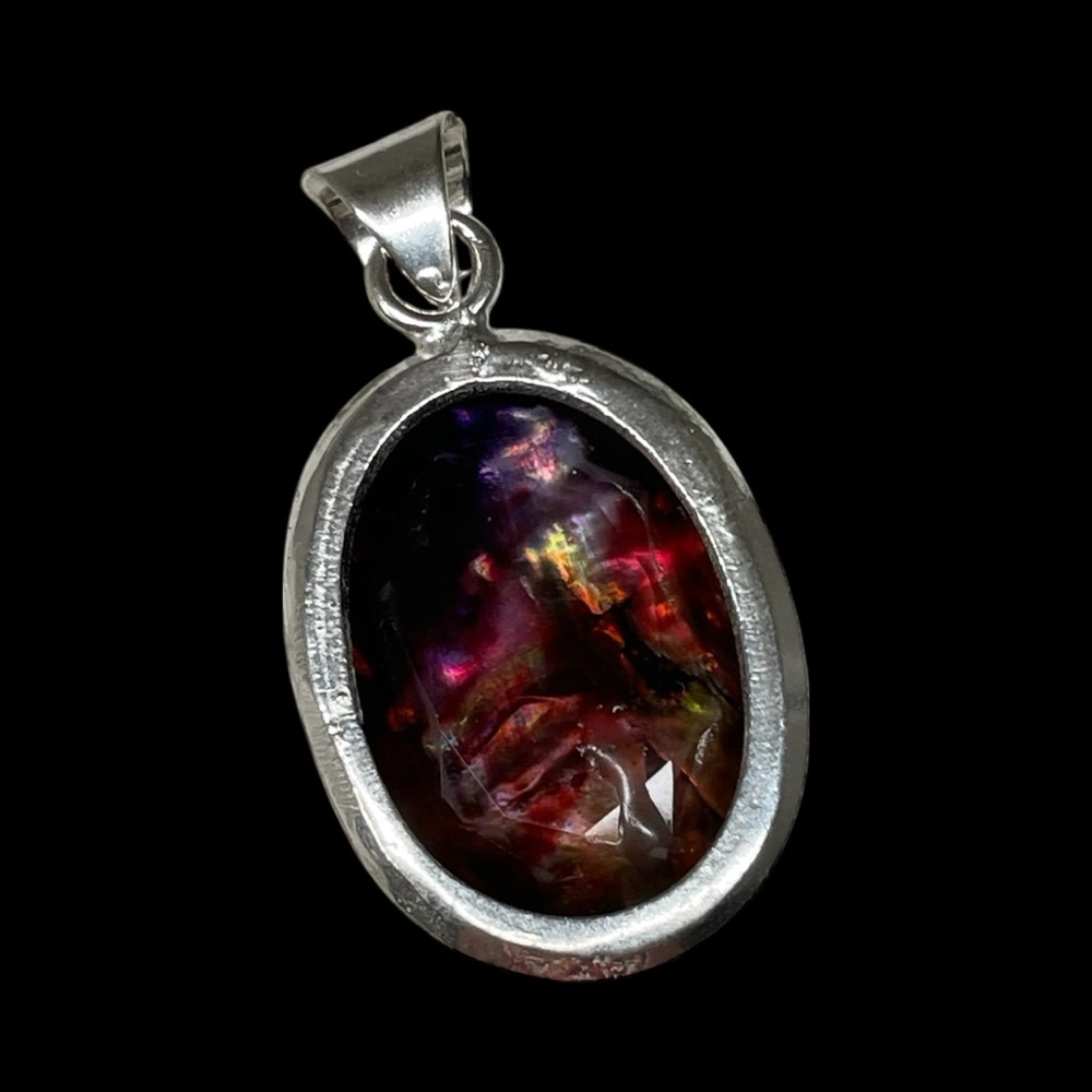 Natural Ammolite Multicolor Pendant  Untreated Gemstone - Picture 5 of 16